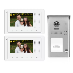 DK43321S/ID-1 Apartment Video Intercom Kit with 2 Monitors-2 Wire
